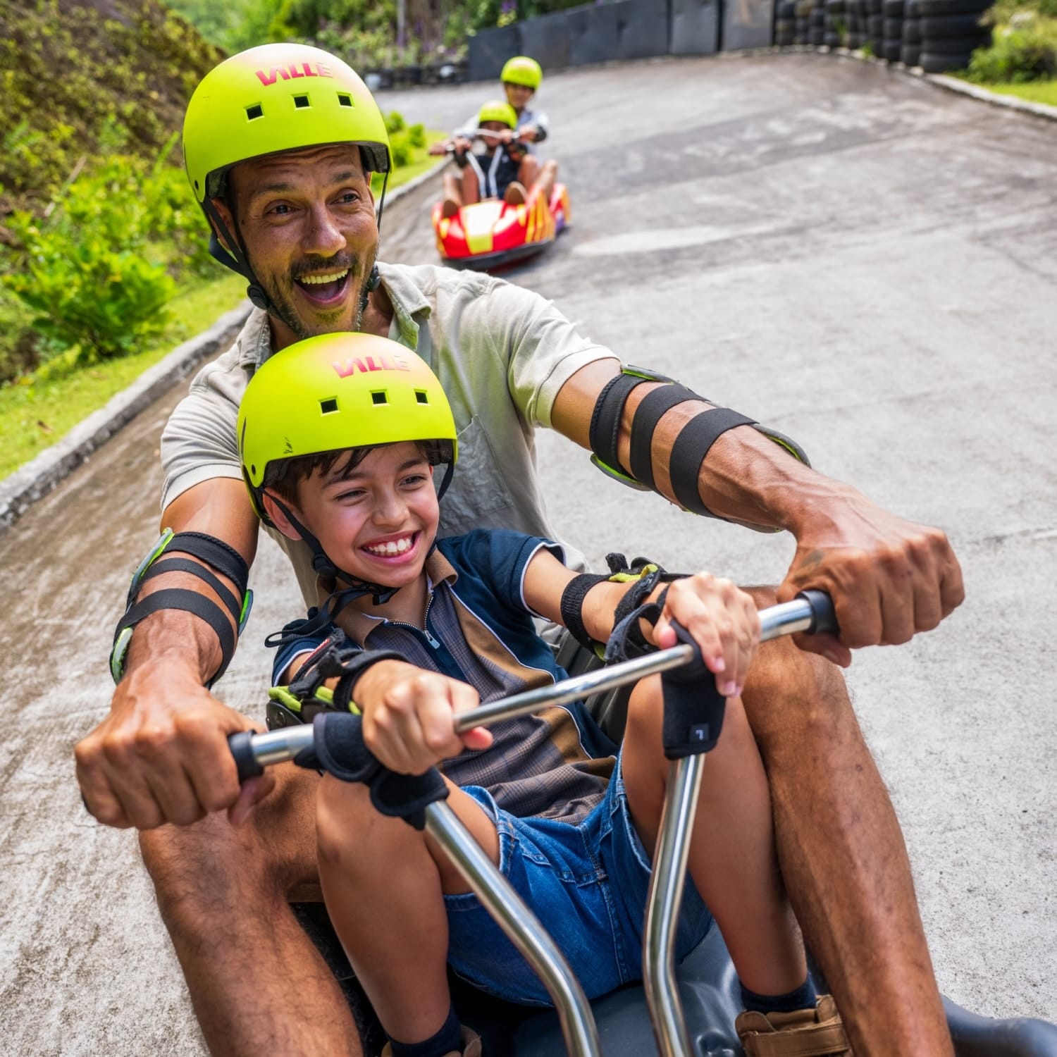 mountain luge kart, activities in Mauritius, luge karting, luge kart mauritius, nature activities, Vallé, Nature park.
