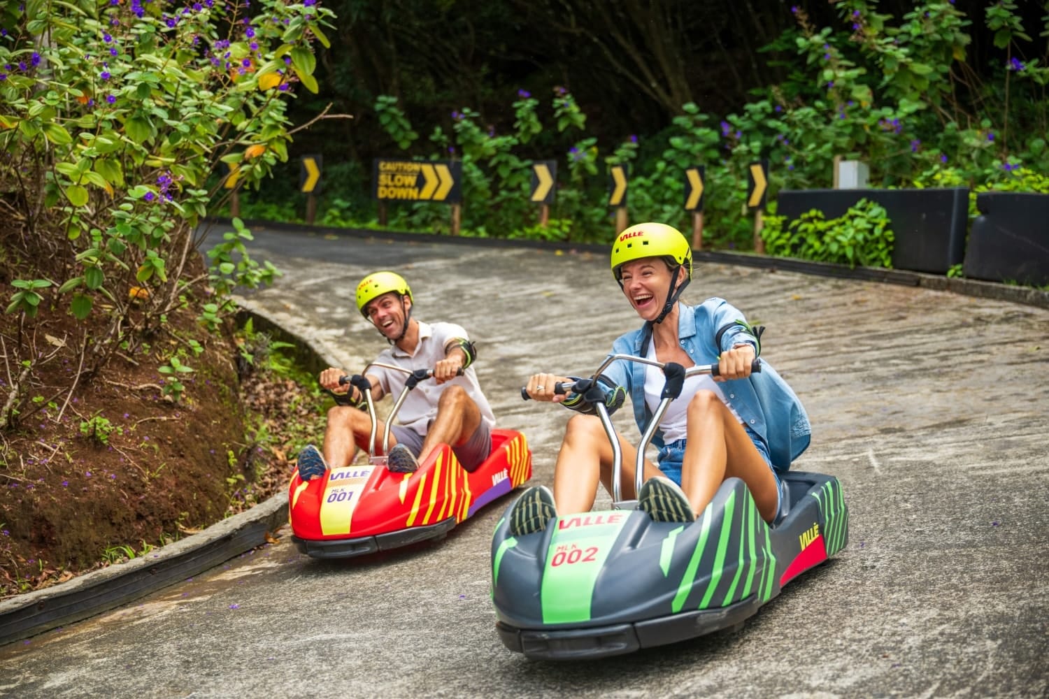 mountain luge kart, activities in Mauritius, luge karting, luge kart mauritius, nature activities, Vallé, Nature park.