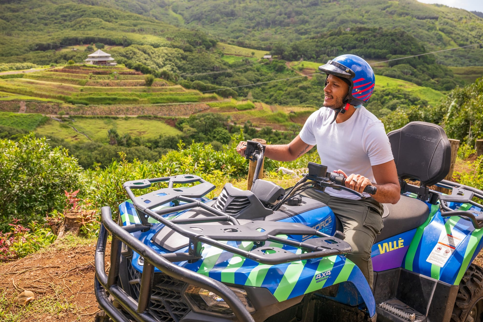 quad biking adventure, off-road trails at Vallé, Mauritius, activities in Mauritius, Adventures in Mauritius, Nature activities, Quad adventure track, off-road adventure